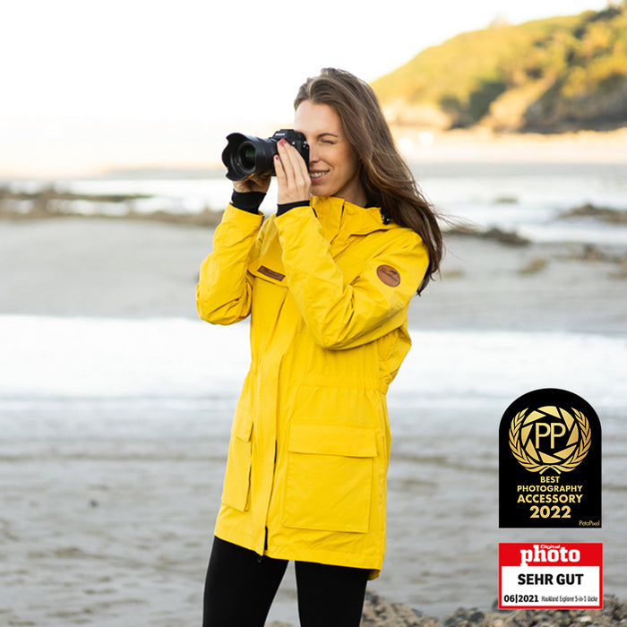 Haukland Classic - 7in1 Set - Outdoor Photography Jacket - Yellow (Women) (Discontinued)