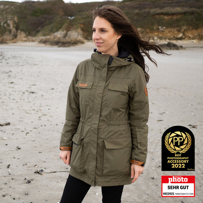 Haukland Classic - 7in1 Set - Outdoor Photography Jacket - Olive (Women) (Discontinued)
