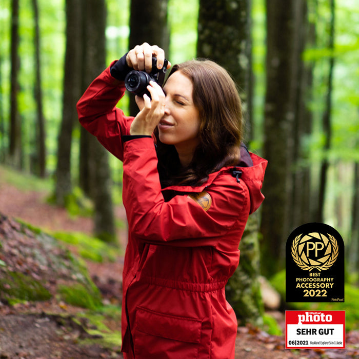 Haukland Classic - 7in1 Set - Outdoor Photography Jacket - Red (Women) (Discontinued)