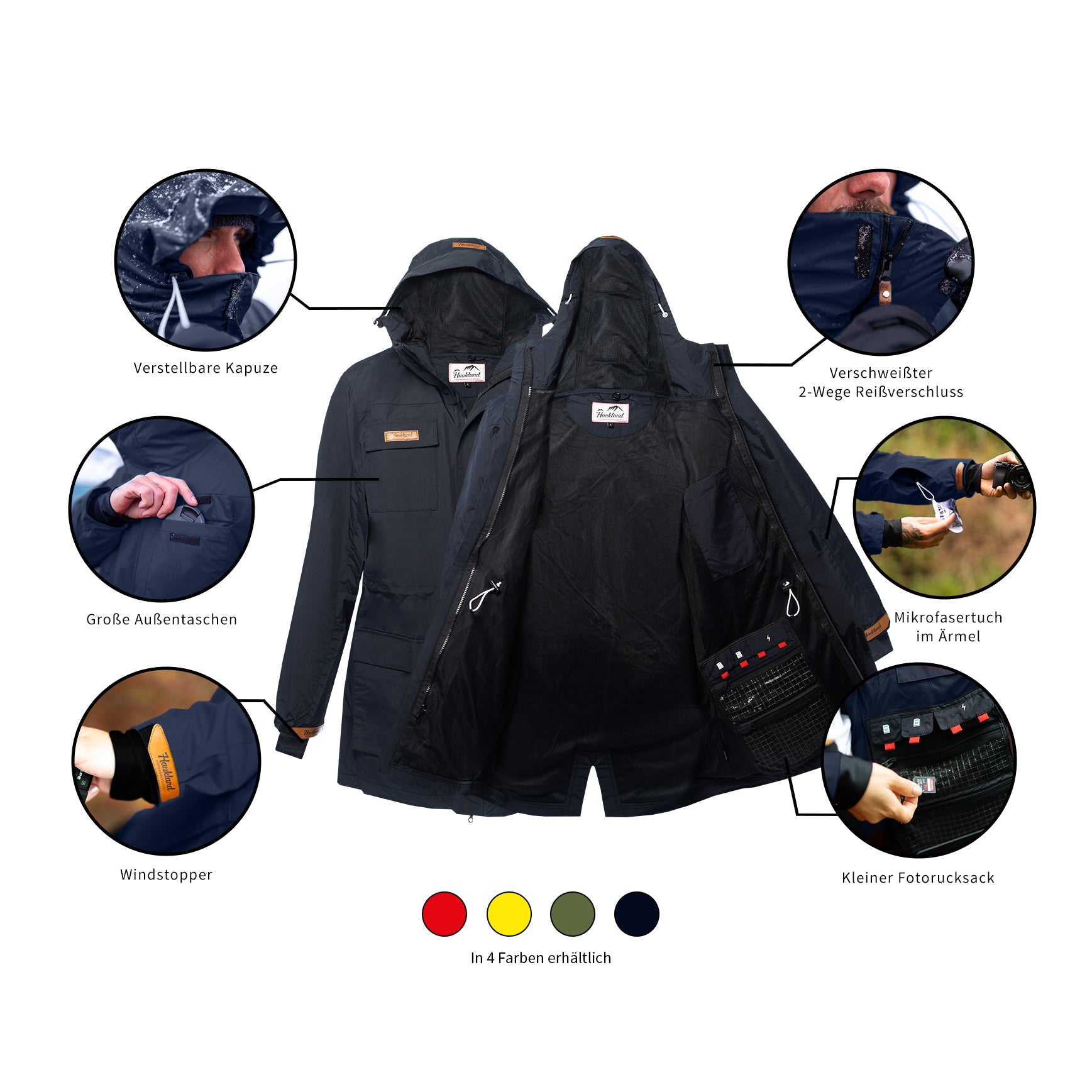 Haukland Classic - 7in1 Set - Outdoor Photography Jacket - Black-Blue (Women) (Discontinued)