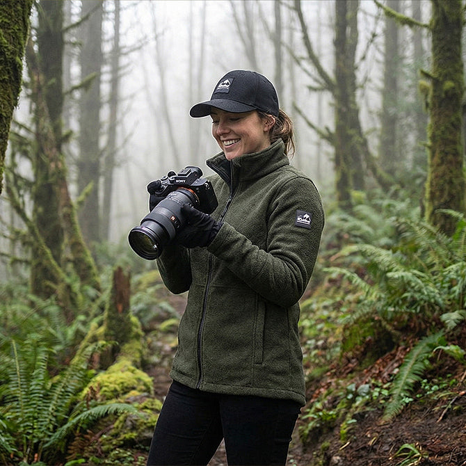 Haukland Fleece Jacket for Photographers - Olive