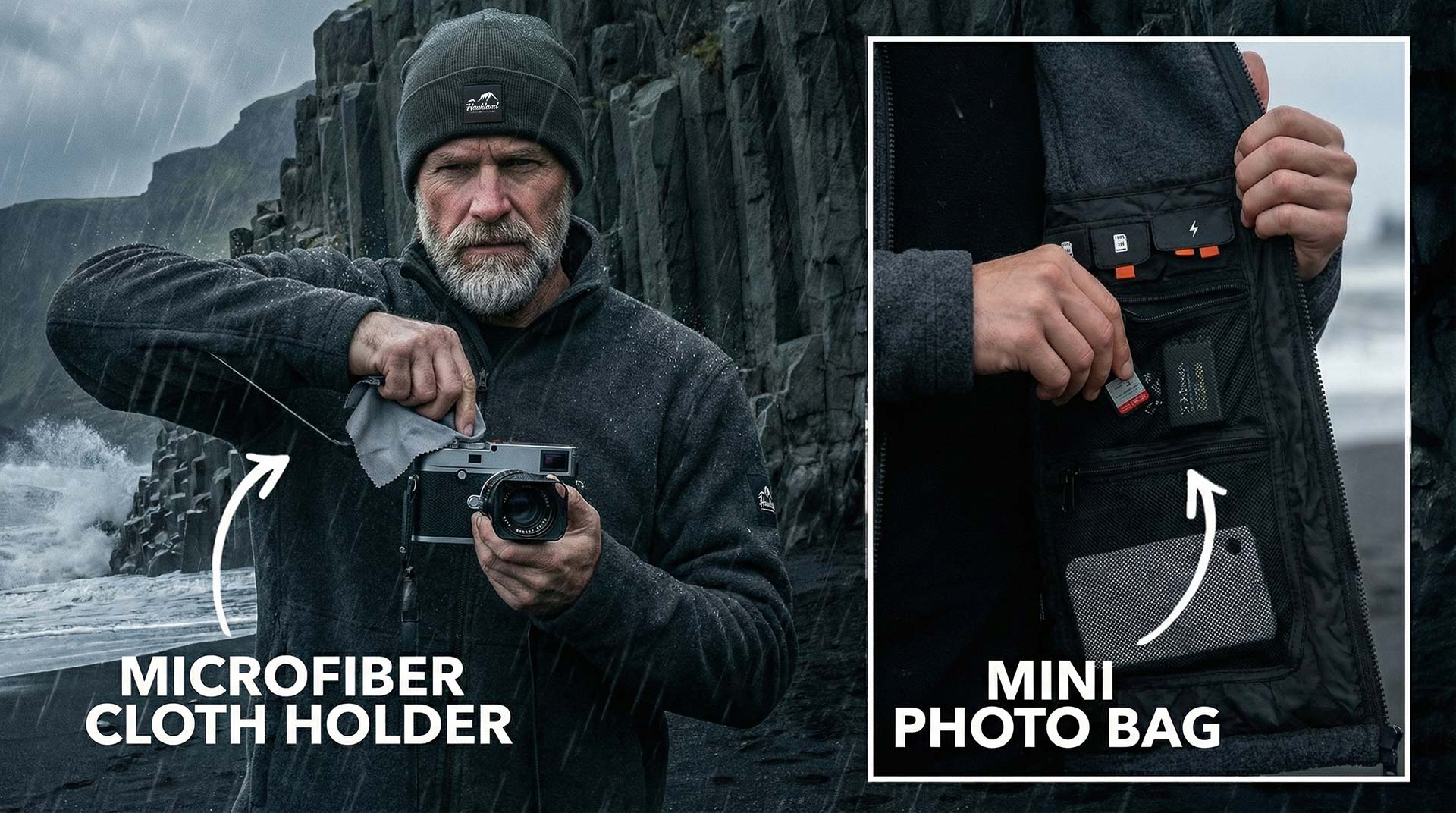 Haukland Fleecejacke für Fotografen