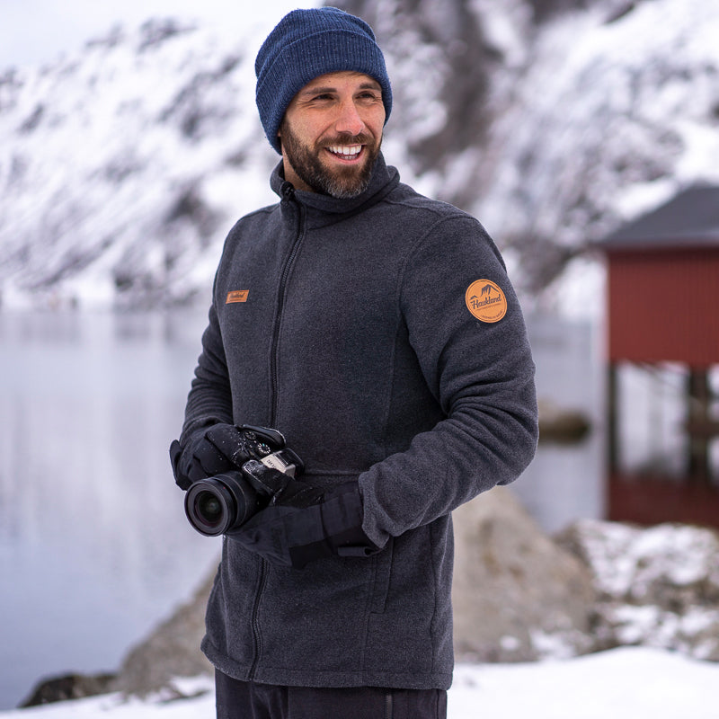 Haukland Classic Fleecejacke für Fotografen - Grau
