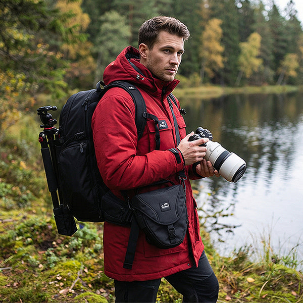 SET: Haukland x EVOC Fotorucksack 18L + Kameratasche