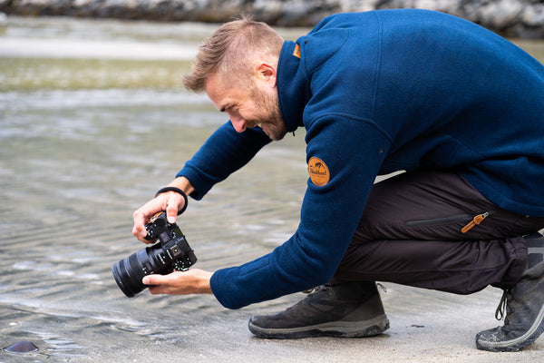 Haukland Fleecejacke für Fotografen - Blau