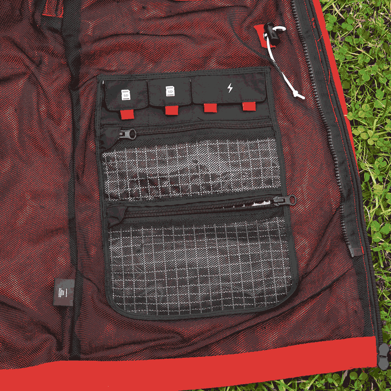 Haukland Classic - 7in1 Set - Outdoor Photography Jacket – Red