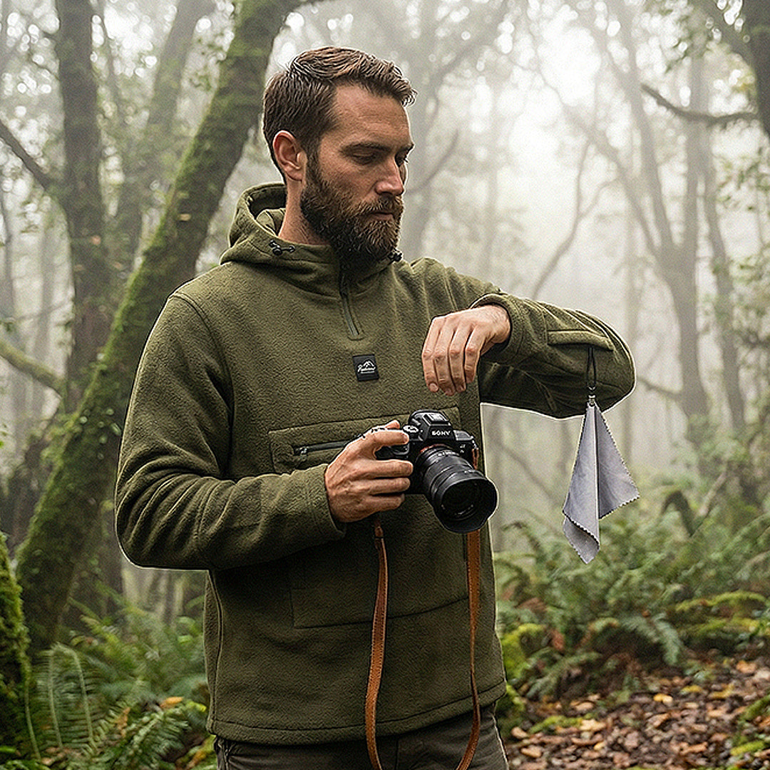 Haukland Fleece Hoodie for Photographers - Olive