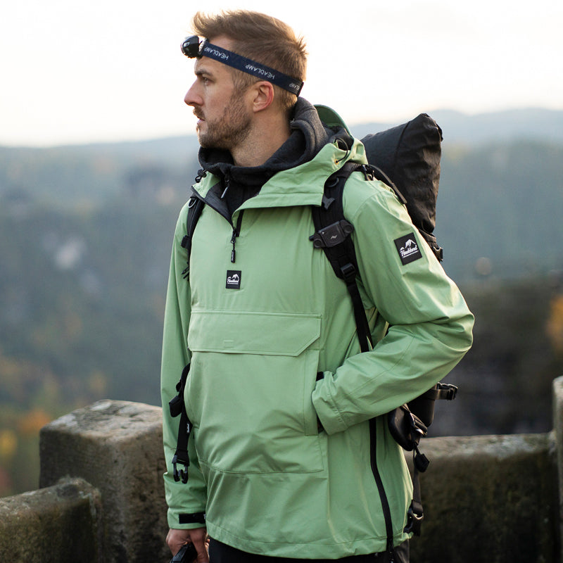 rain suit for backpacking Haukland Performance Hoodie - Outdoor Rain Jacket for Photographers – Haukland